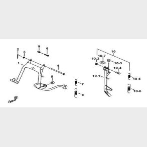 Fjeder st�tteben center ydere TGB Bullet       