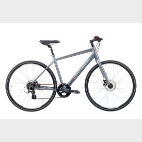 Centurion Basic Fitness Herre Claris 8sp Mek. disc 55 cm St�l gr� m. r�d/s�lv