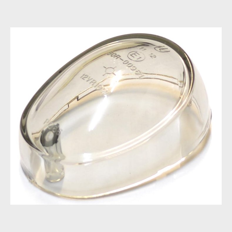 BLINKLYGTEGLAS OVAL HVIDT     