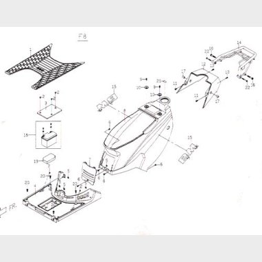 Sadelskjold & Fodplade