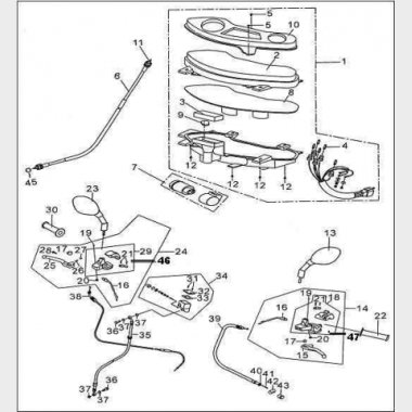 Speedometer, Styrkontakter & Spejle