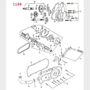 Gearkasse, Drivrem & Kobling