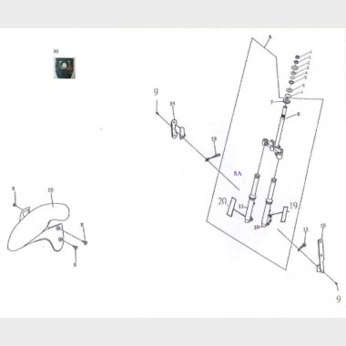 Forgaffel sort til 10