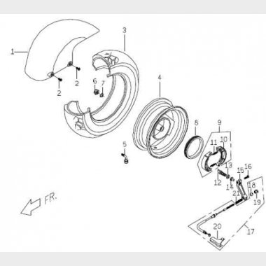 Baghjul & tromlebremse