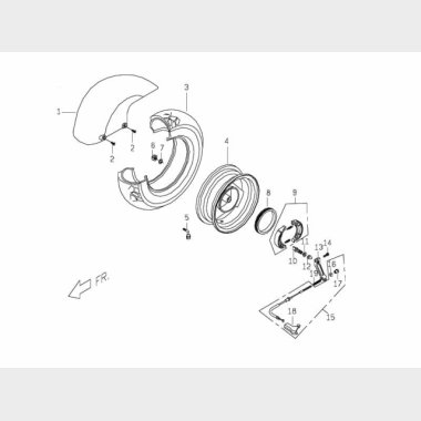 Baghjul & Bagbremser