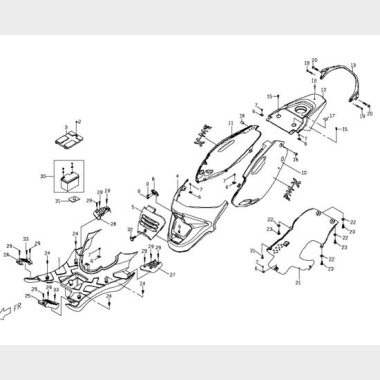 Sadelskjold & Fodplade
