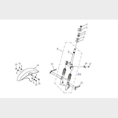 Forgaffel sort kraftig model + Forskrm
