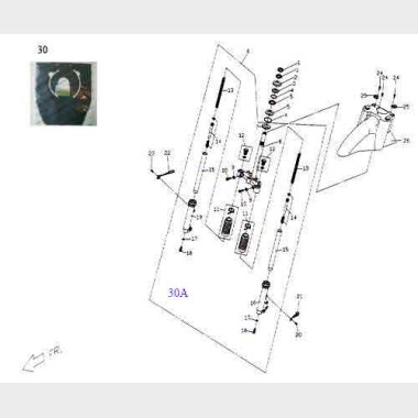 Forgaffel slv til 10